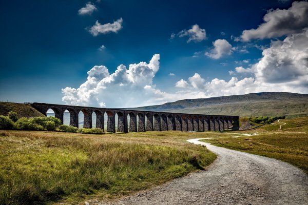 Ribblehead Viaduct in the Yorkshire Dales