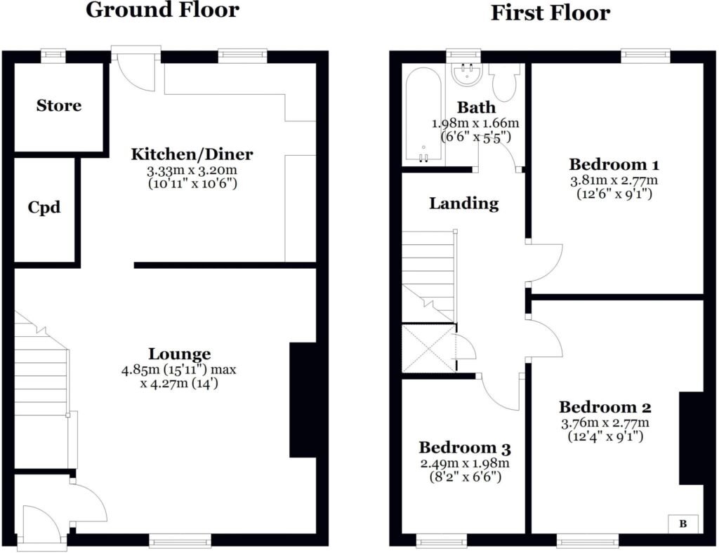 Stephenson Street, Ferryhill, DL17 – floorplan